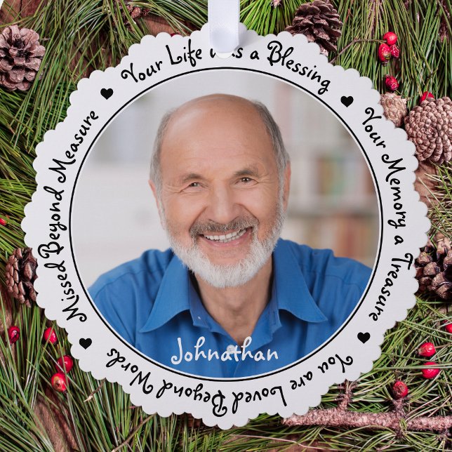 Carte Décorative Souvenir Sympathy Keepsaké Photo commémorative (Créateur téléchargé)