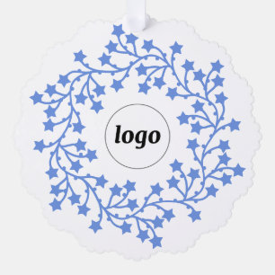 Carte Décorative Star Wreath Logo Business