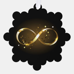 Carte Décorative Symbole d'infini doré