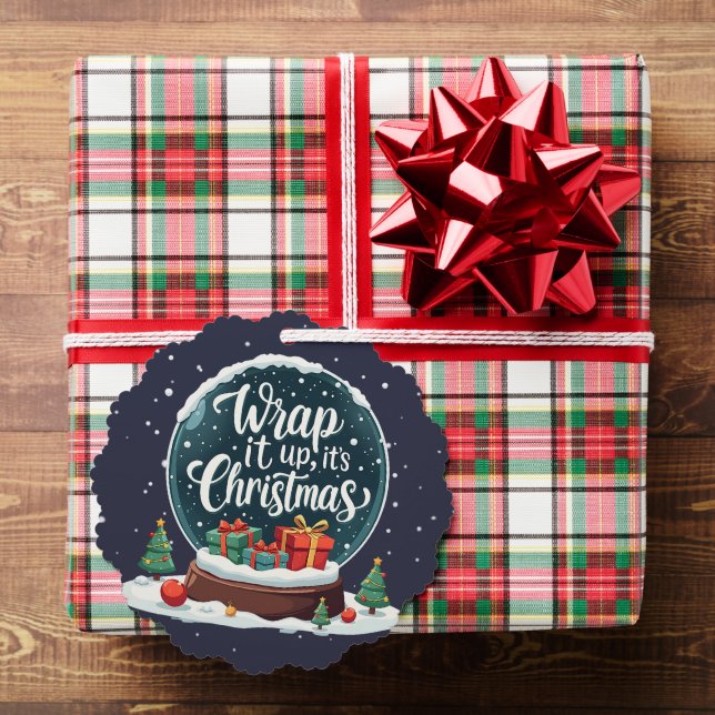 Carte Décorative Terminer C’est Noël Snow Globe Design (Insitu (Cadeau))