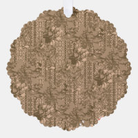 Un motif floral vintage avec desi marron complexe