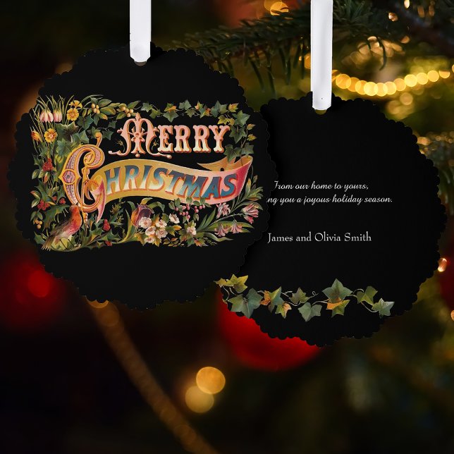 Carte Décorative Vidéo de Noël Floral (Créateur téléchargé)