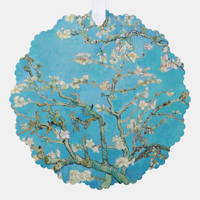 Carte Décorative Vincent van Gogh - Fleur d'amandes (Recto)