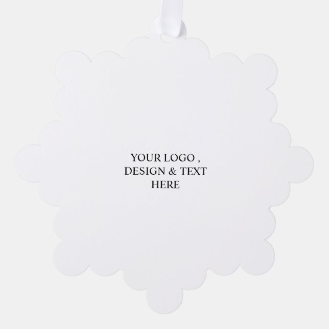 Carte Décorative White Personalized – Your Logo & Text Here (Recto)