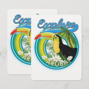 Carte Découvrez le logo Aruba