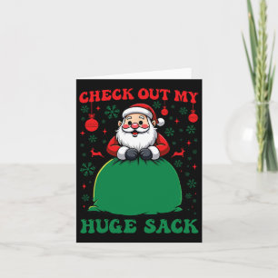 Carte Découvrez Mon immense sac Père Noël Noël 2024 Holi