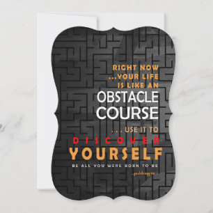 Carte Découvrez-vous (Obstacle Course Inspiration)