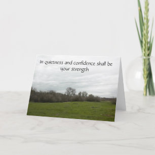 Carte d'écriture pour encourager la confiance.