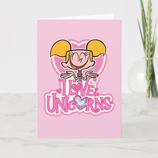 Carte Dee Dee - I Love Unicorns (Devant)