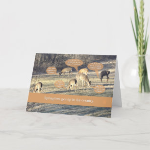 Carte Deer Humour pense à vous