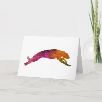 Carte Deerhound 02 en aquarelle-2