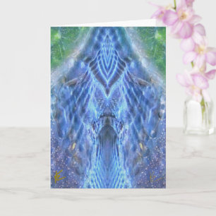 Carte Déesse brillante Aura Lumière Méditation Ésotériqu
