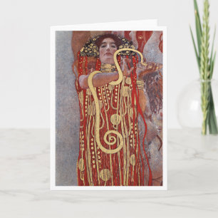 Carte Déesse de la santé, Hygiénie (Salus), Gustav Klimt