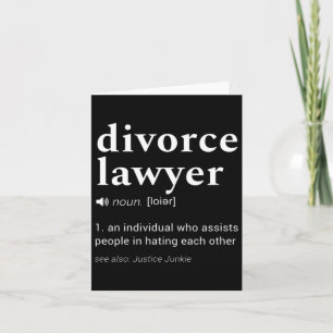 Carte Définition de dictionnaire de gag d'avocat de divo