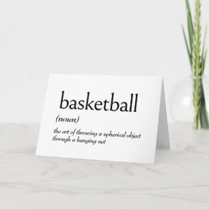 Carte Définition De Dictionnaire Pour BASKETBALL