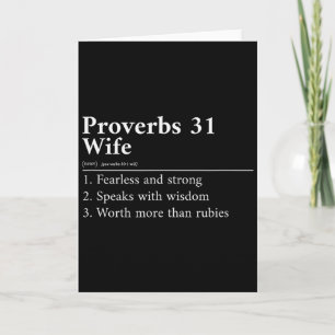Carte Définition de la femme de Proverbes 31