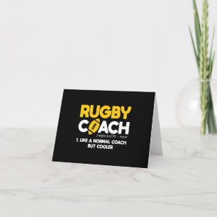Carte Définition de l'entraîneur de rugby