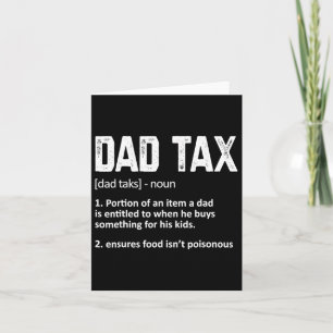 Carte Définition de l'impôt papa pour hommes et femmes F