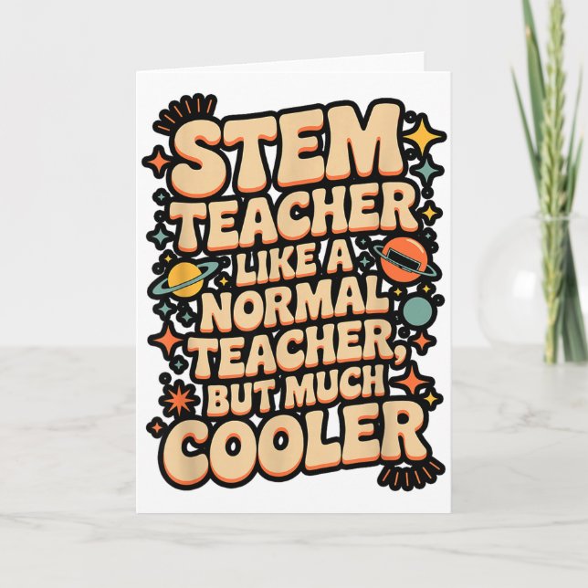 Carte Définition de professeur STEM drôle Science Math T (Devant)