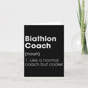 Carte Définition d'entraîneur de biathlon Humour de biat