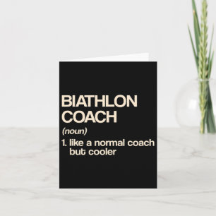 Carte Définition d'entraîneur de biathlon Humour de biat