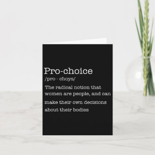 Carte Définition du choix Les droits des femmes Radical 