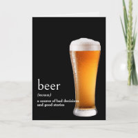 Définition du dictionnaire pour la bière