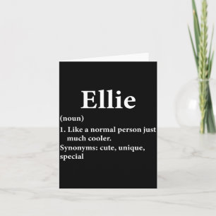 Carte Définition du prénom Ellie