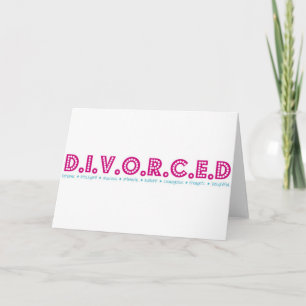 Carte Définition féminine du divorce