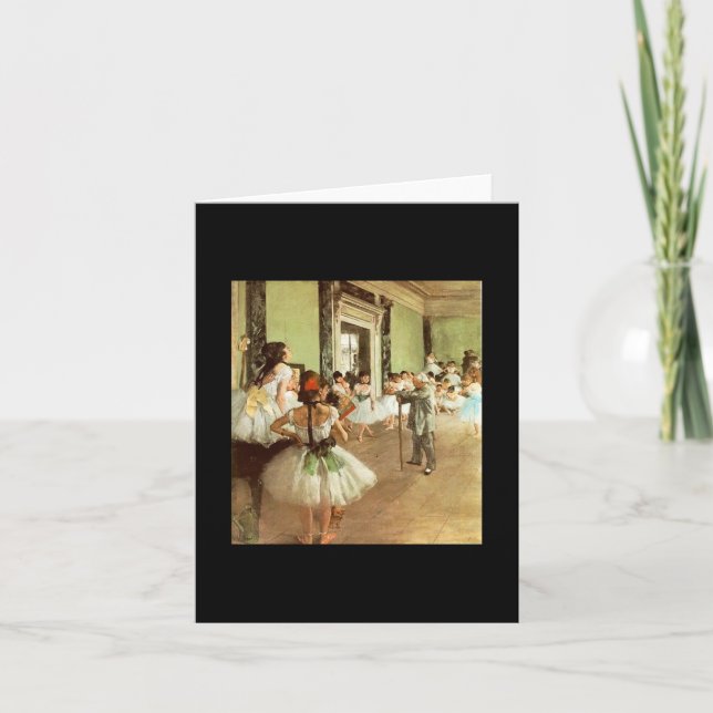 Carte Degas - Classe de danse de ballet (Devant)