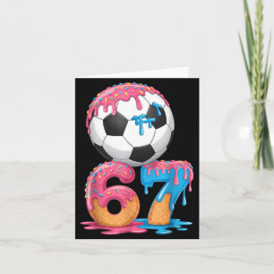 Carte Dégoulinade de foot Numéro 67 Joueur de foot 67 ga