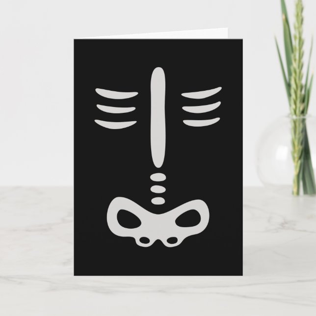 Carte Déguisement de squelette pour enfants d'Halloween (Devant)