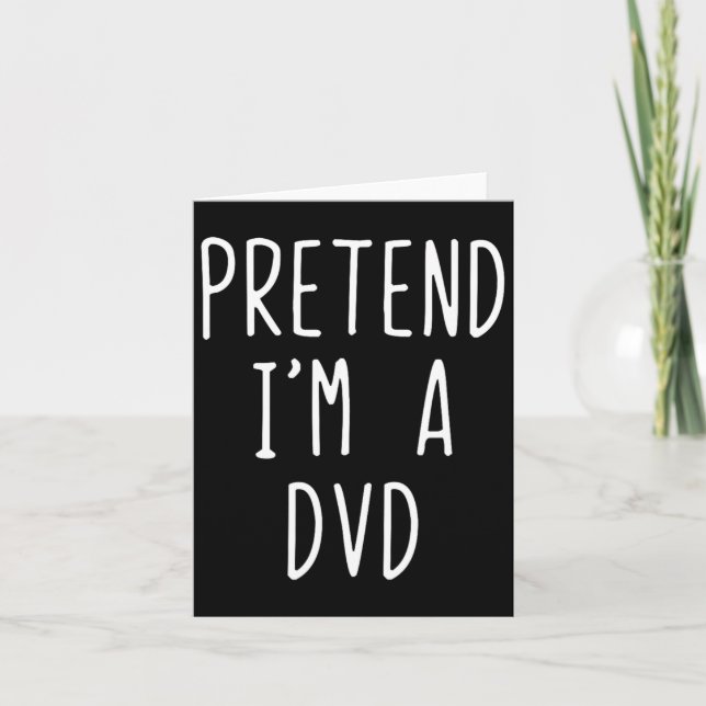 Carte Déguisement Dvd Pretend I'm pour Halloween drôle p (Devant)