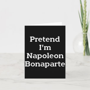 Carte Déguisement Napoléon Bonaparte drôle Halloween