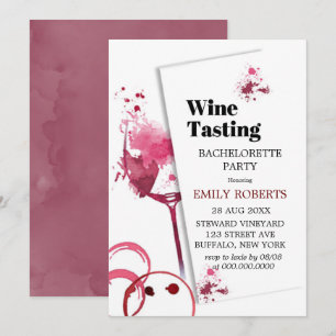 Carte Dégustation de vin de Bordeaux Bachelortie