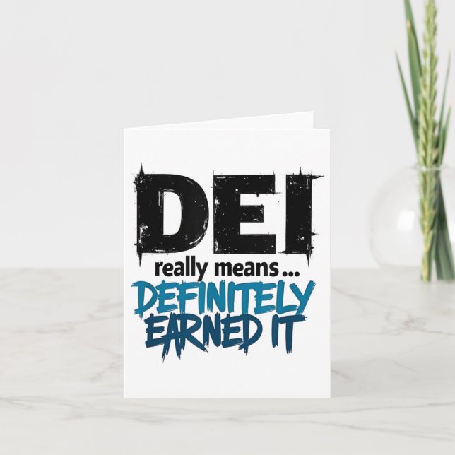Carte Dei Definitely Earned It Motivational  (Devant)