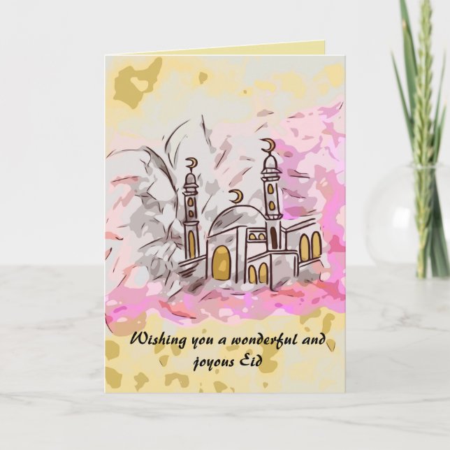 Carte d'Eid Mubarak (Devant)