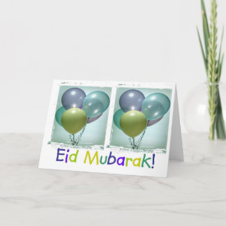 Carte d'Eid Mubarak des enfants colorés