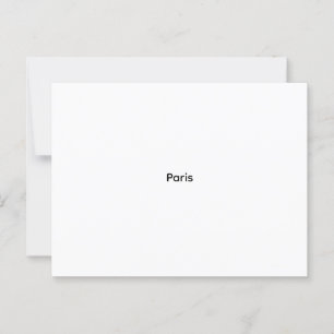 Carte d'Einladung de mariage élégante et personna Postkarte