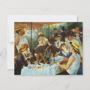 Carte Déjeuner de la fête nautique par Pierre Renoir