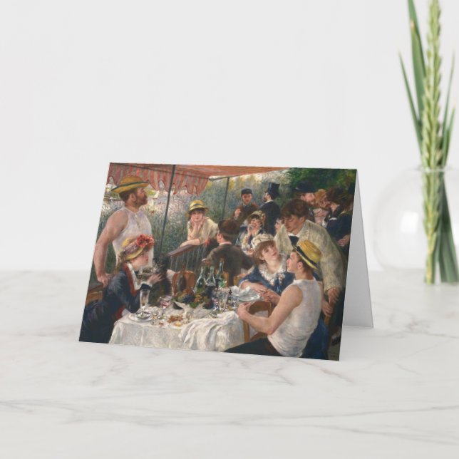 Carte Déjeuner de plaisance - Renoir Painting (Devant)