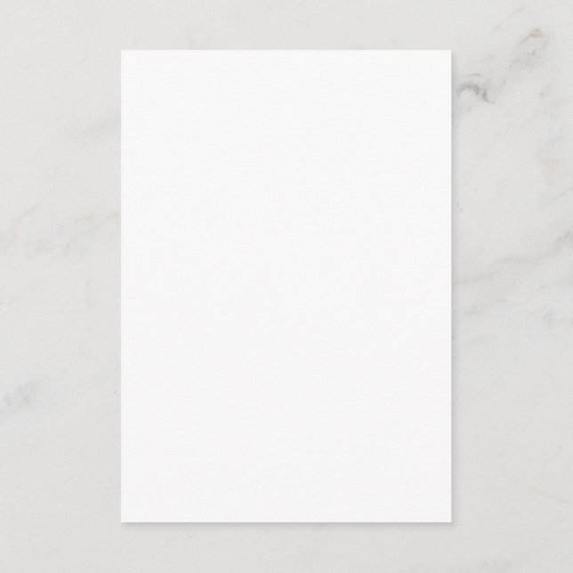 Carte d'élégant emplacement de mariage Script Or (Dos)