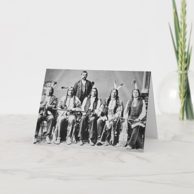 Carte Délégation des chefs sioux, dirigée par Red Cloud  (Devant)