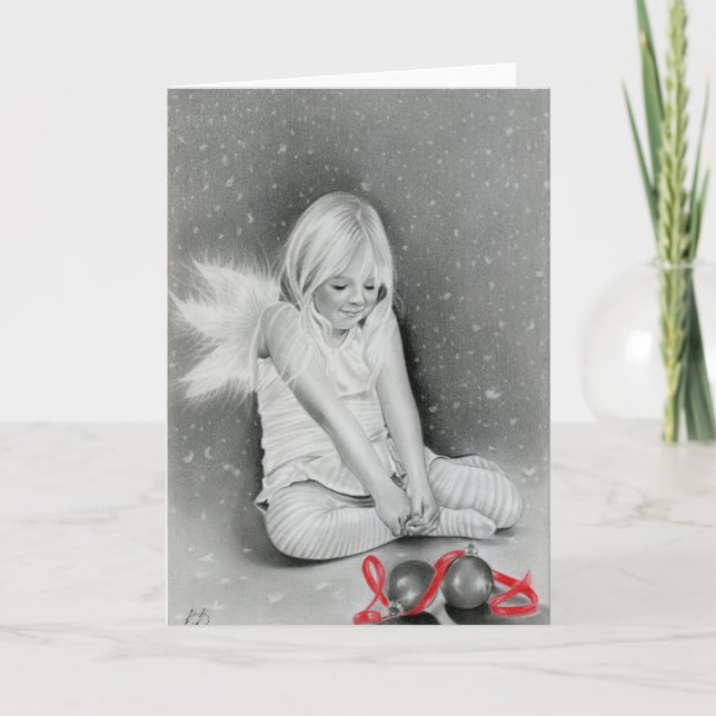 Carte d'elfe de Noël Spirit Angel (Devant)