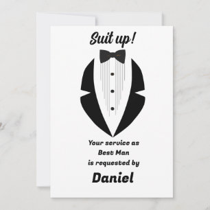 Carte Demande en mariage au témoin de mariage 
