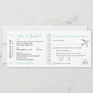 Carte d'embarquement Billet d'avion Invitation tou