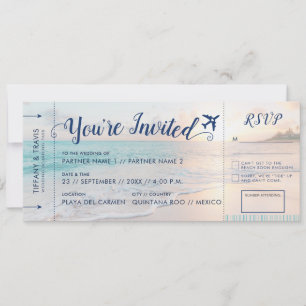 Carte d'embarquement Billet de plage Tout-en-un RS