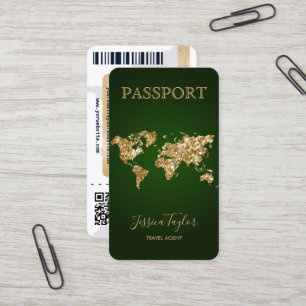 Carte d'embarquement Carte du monde de maquillage 