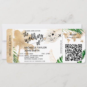 Carte d'embarquement Carte du monde Island Beach R