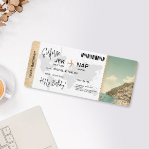 Carte d'embarquement de billet de voyage pour anni